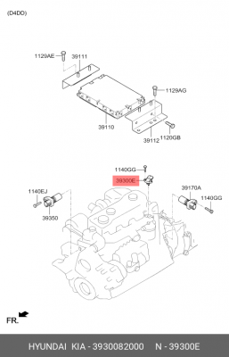 Датчик давления HYUNDAI HD65,78,120,170,270,500,Universe дв.D4GA,D6GA/CC/HA турб 3930082000 HYUNDAI KIA