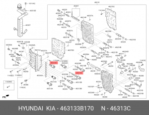ЭЛЕКТРОМАГНИТНЫЙ КЛАПАН АКПП 46313-3B170 463133B170 HYUNDAI KIA