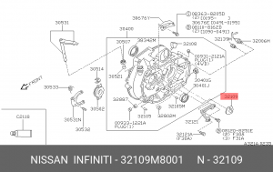 шайба КПП!\ Nissan 32109-M8001 NISSAN
