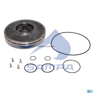 Крыльчатка насоса водяного MAN TGA (дв.D2866LF26,27,28,32,36,37,D2876LF04,07) SA 020647 SAMPA