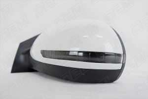 Зеркало левое Kia Rio 3 QB (2011-2017) 6 контактов, белое, с обогревом, с повтор OEM0091ZL OEMPARTS