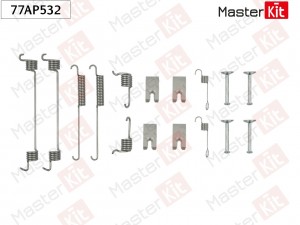 Комплект установочный барабанных колодок Ford ESCORT VII (GAL, AAL, ABL) 1995 -  77AP532 MASTER KIT