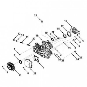 Крышка двигателя 3302 дв.Cummins ISF 2,8 Евро-3 в сб (Haffen) 10094 HAFFEN