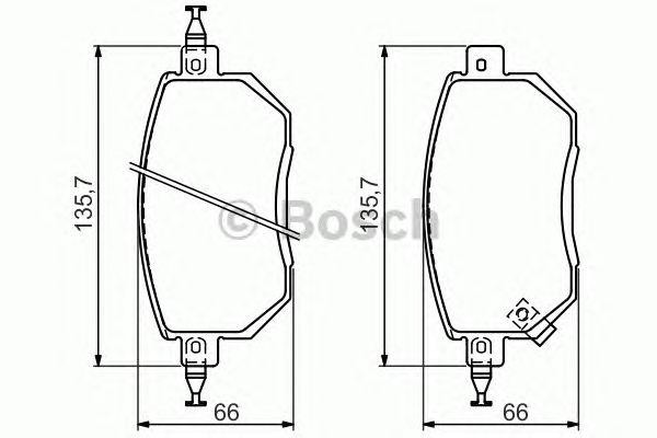 NISSAN INFINITI FX35 03> 0 986 494 366 BOSCH