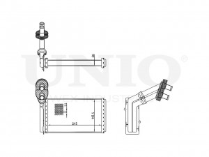 Радиатор отопителя RAD-20036 UNIO