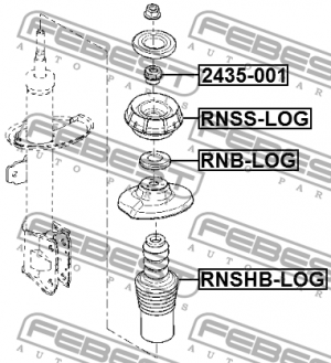 RENAULT LOGAN (2005>)/ SANDERO (2009>) RNSHB-LOG FEBEST