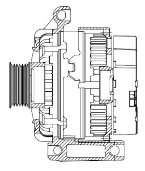 Генератор для а/м Ford Mondeo IV (07-) 2.3i/S-Max (06-) 2.0i 150A (LG 1010) LG 1010 START VOLT