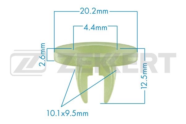 Клипса крепёжная Ford мин. кол. заказа 10шт BE-3506 ZEKKERT
