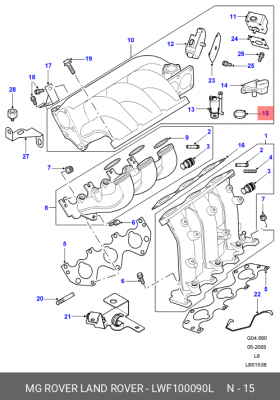 САЛЬНИК/8440 LWF100090L LWF100090L LAND ROVER