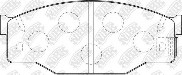 Колодки тормозные дисковые PN4150 PN4150 NIBK