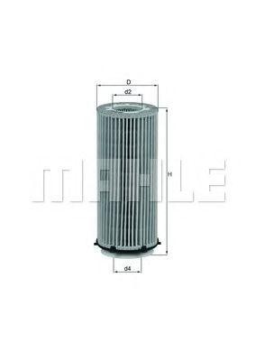 Фильтр масляный OX560D OX560D MAHLE KNECHT