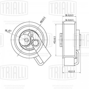 Ролик ГРМ VW Passat B5 (96-) 1.8T/2.0i (натяж.) d82 (CM 6144) CM 6144 TRIALLI