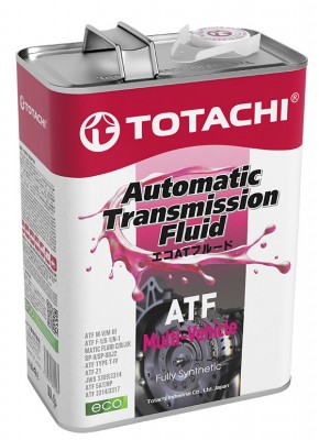 Масло трансмиссионное TOTACHI ATF MULTI-VEHICLE 4л (4562374691223) 20604 20604 TOTACHI