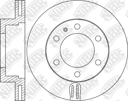 Диск тормозной FORD Ranger (98-06) передний NIBK RN1465 NIBK
