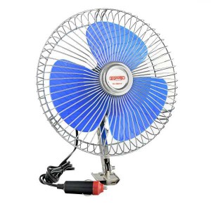 Вентилятор в салон 24V 8" (с решеткой металл) 21см SKYWAY S01901006 SKYWAY