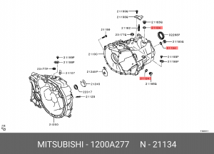 Кольцо уплотнительное MITSUBISHI OE 1200A277 MITSUBISHI