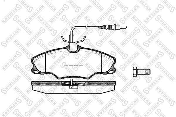 603 04=FDB1062 !колодки дисковые п.\ Peugeot 406 1.6/1.8 &16V/1.9TD 16V 95-04 ди 614-004B-SX STELLOX