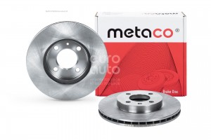 Диск тормозной передний вентилируемый 3050082 METACO