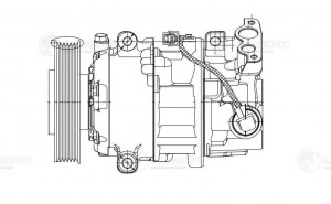 Компрессор кондиц. для а/м Renault Megane III (08-) LCAC0914 LCAC0914 LUZAR