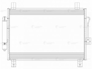 Радиатор кондиц. для а м Nissan Pathfinder (12-) Infiniti QX60 (13-) (LRAC 1460) LRAC 1460 LUZAR