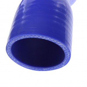 Патрубок ГАЗон Next C41R13 дв.ЯМЗ радиатора верхний синий силикон MEGAPOWER 130-16-165 MEGA POWER