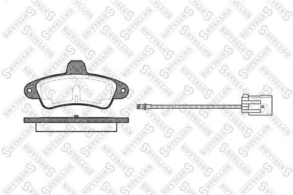 433 02=571755B=FDB913!колодки дисковые з.\Ford Mondeo 1.6-1.8TD 93-00/Cougar 2.0 444-002-SX STELLOX