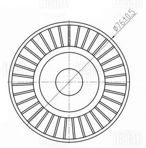 Ролик приводного ремня опорный CM 5445 TRIALLI