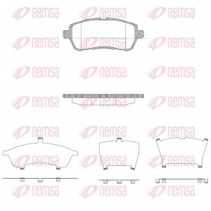 1281 10 [1550219] !колодки дисковые п.\ Mazda 2 1.3i/1.5i, Ford Fiesta VI 08> 128110 REMSA