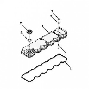 Крышка маслозаливной горловины КАМАЗ Камминз ISBe (4895459) (Haffen) 10015 HAFFEN