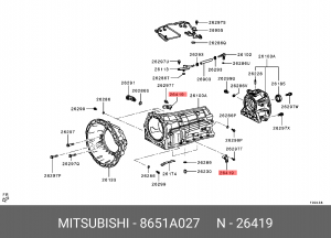 Датчик акпп 8651A027 8651A027 MITSUBISHI