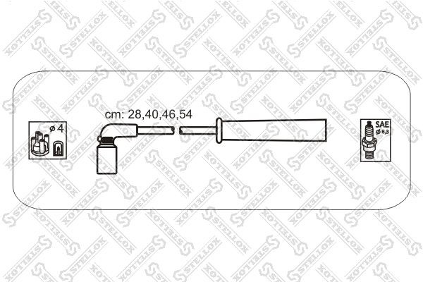 к-кт проводов!\ Daewoo Nubira 1.5/1.6/Lanos 1.6 97> 10-30044-SX STELLOX