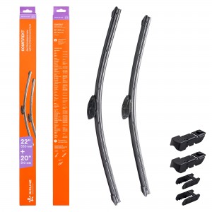 Щетки стеклоочистителя бескаркасные 550/500мм 3 адптр AWB-BK-550-510K AIRLINE