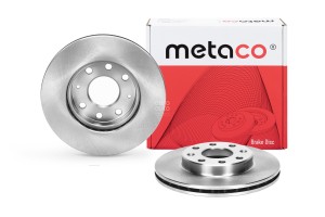 Диск тормозной передний вентилируемый 3050443 METACO