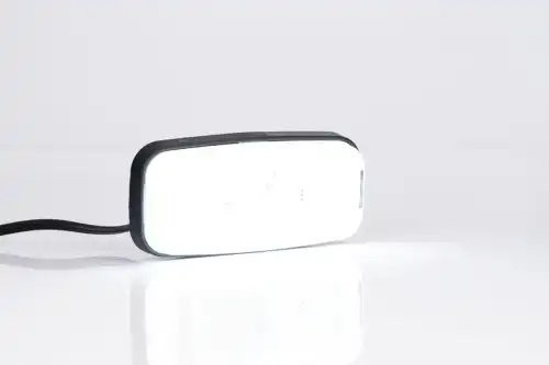 фонарь габаритный! LED, белый, 123х56, с проводом 0,5м\ Universal FT075BLED FRISTOM