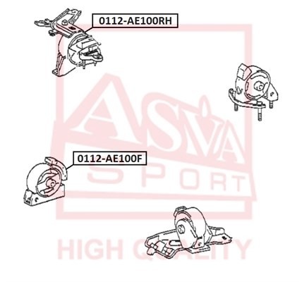 Опора двигателя 0112AE100F 0112-AE100F ASVA