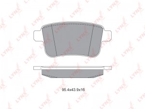 Колодки тормозные задние подходит для MB Citan 1.5D 12, RENAULT Kangoo 1.5D-1.6  BD-6319 LYNXAUTO