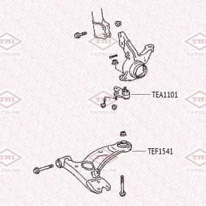 TOYOTA RAV 4 (2000-2005) TEF1541 TATSUMI