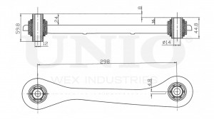 Рычаг подвески поперечный задний левый SSP-40002 UNIO