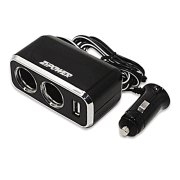 Разветвитель прикуривателя 2-х гнездовой 12-24V 1USB ZIPOWER PM6646 ZIPOWER