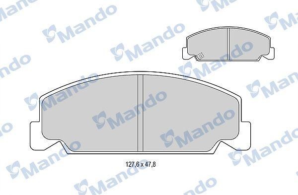 Колодки тормозные HONDA Accord,Civic (83-92) передние (4шт.) MANDO MBF015077 MANDO