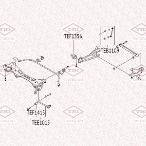 Рычаг задней подвески нижний L/R KIA Cee'd/Cerato 06-Hyundai i30/Elantra 08- TEE TEE1015 TATSUMI