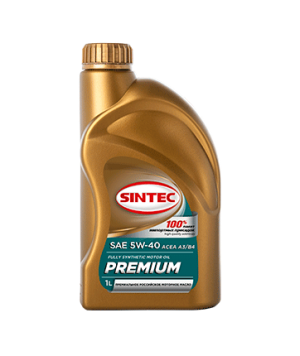 801970 Масло SINTEC Премиум 5W40 A3/B4 (1 л) синт. 801970 SINTEC