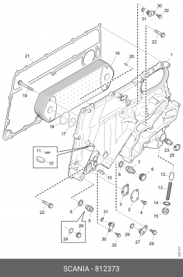 Заглушка 812373 SCANIA