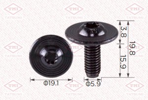 Клипса автомобильная [упаковка 10 штук] TJB1812 TJB1812 TATSUMI