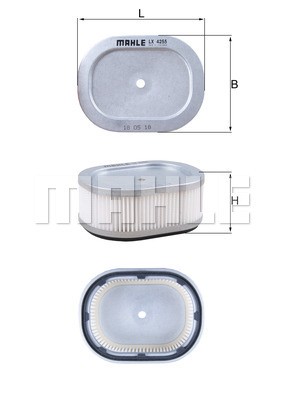 Фильтр воздушный LX4255 MAHLE KNECHT