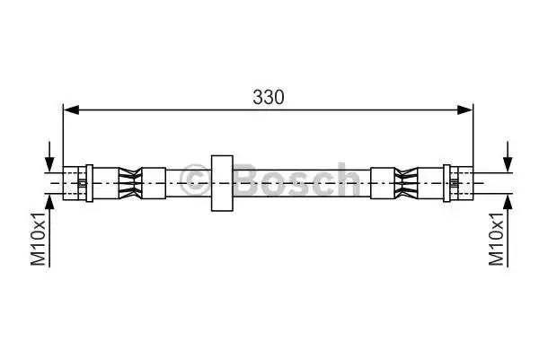Шланг тормозной VW Passat (93-97) передний BOSCH 1 987 476 410 BOSCH