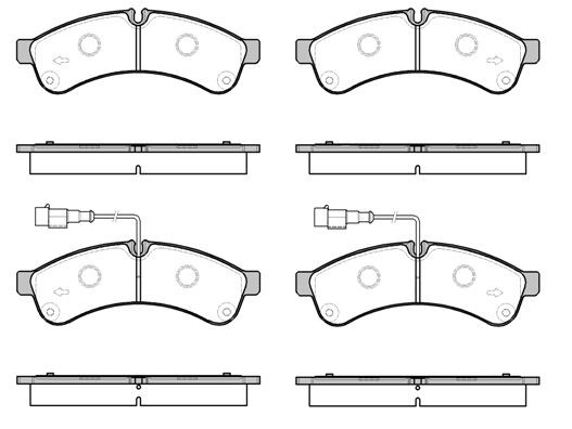 1339 00 колодки дисковые з. !\ Iveco Daily III 35/40/45/50/60/65 06> 133900 REMSA