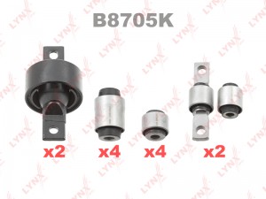 Комплект сайлентблоков рычагов B8705K LYNXAUTO