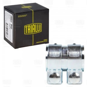 Хомут глушителя трубчатый с муфтой D51 мм L80 мм оцинк. сталь TC 51 Z TC51Z TRIALLI