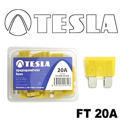 Предохран   20А штырьевой /TESLA/ FT 20A.50 TESLA